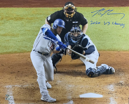 MAX MUNCY DODGERS SIGNED 16X20 PHOTO "2020 WS CHAMPS" MLB COA JD408985