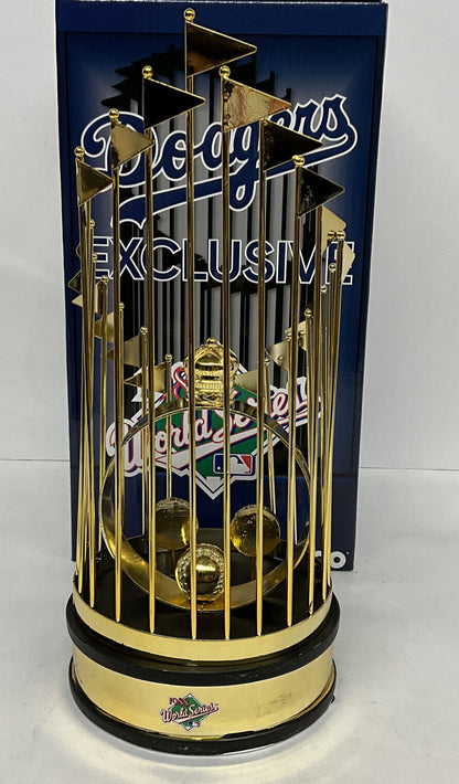 OREL HERSHISER SIGNED DODGERS 12" 1988 WORLD SERIES TROPHY 88 WS MVP PSA 9A20787