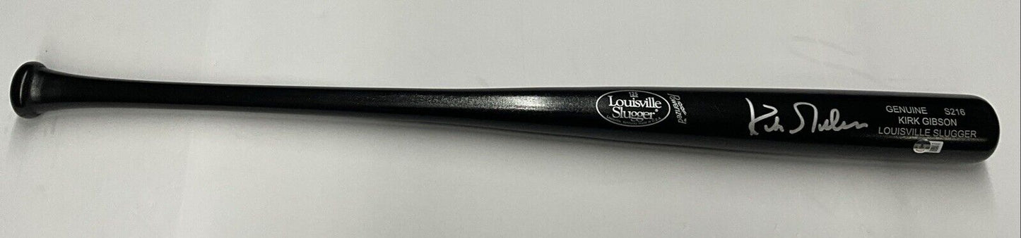 KIRK GIBSON DODGERS TIGERS SIGNED LOUISVILLE SLUGGER GAME MODEL BAT BAS W140587