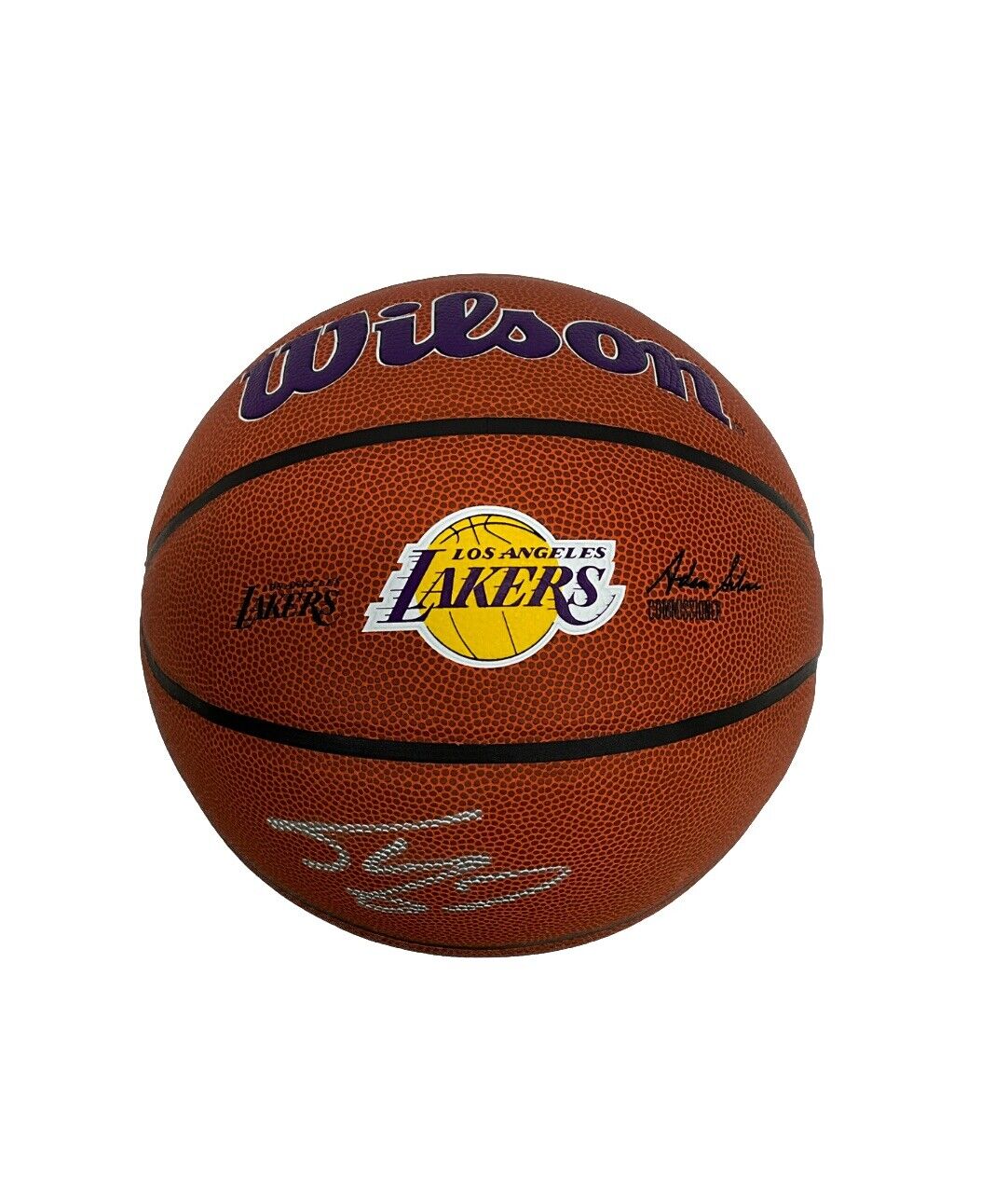 SHAQUILLE O'NEAL SIGNED LOS ANGELES LAKERS WILSON LOGO BASKETBALL BAS 1W489440