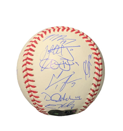 DODGERS SIGNED 2024 WORLD SERIES BALL 21 AUTOS FREEMAN TEO MUNCY BUEHLER PSA 055