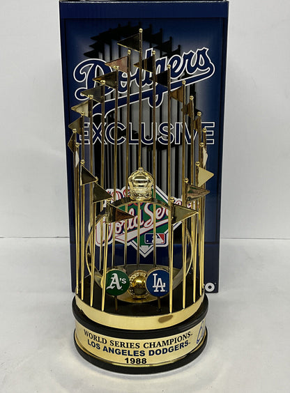 OREL HERSHISER 88 WS MVP SIGNED DODGERS 12" 1988 WORLD SERIES TROPHY PSA 9A20767