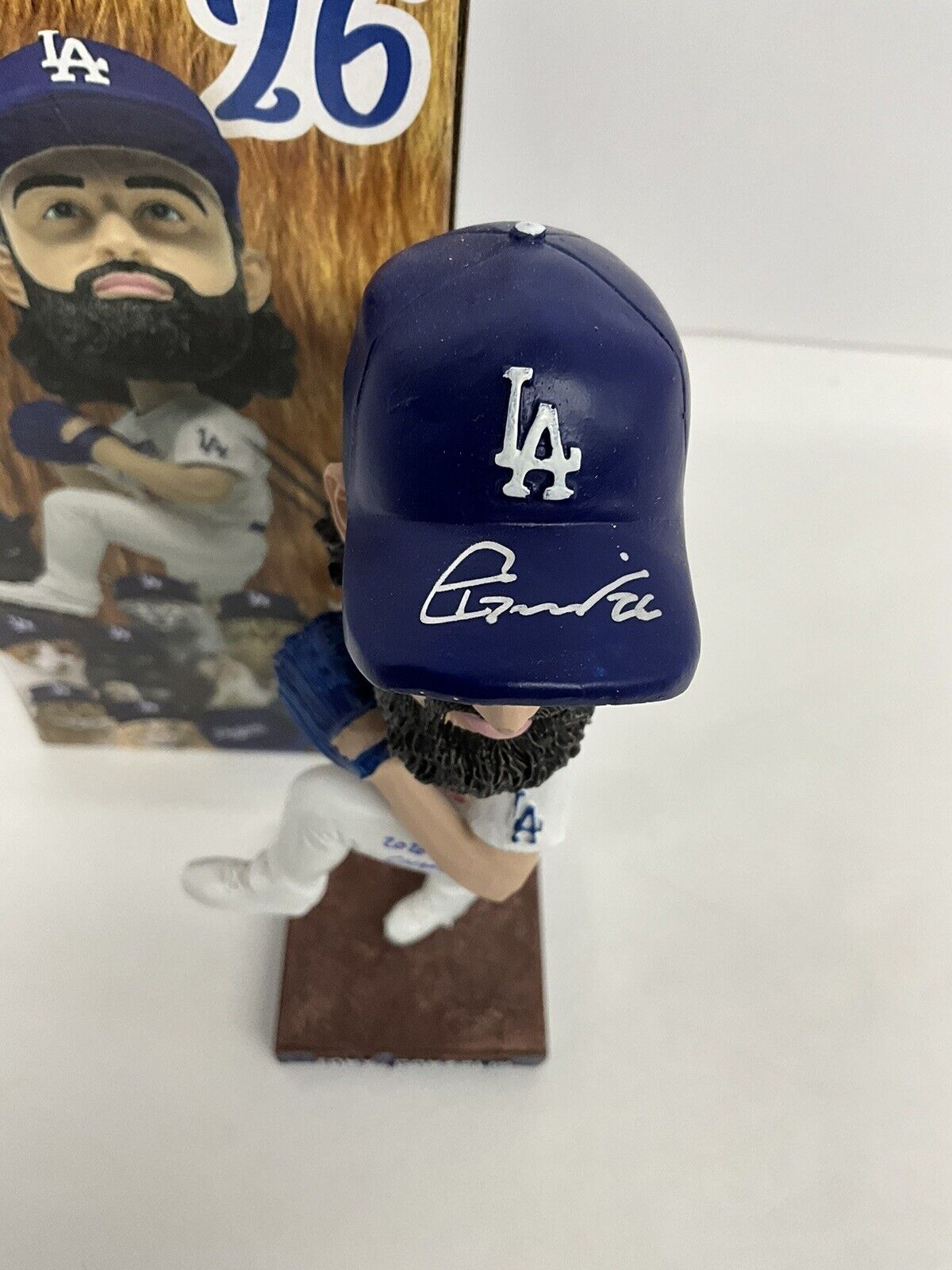 TONY GONSOLIN SIGNED DODGERS SGA BOBBLEHEAD "2020 WS CHAMPS" INSCRIP PSA 2C60240