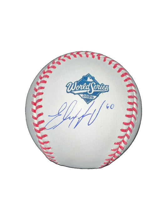 EDGARDO HENRIQUEZ DODGERS WS CHAMPION SIGNED 2025 WORLD SERIES BASEBALL PSA ITP