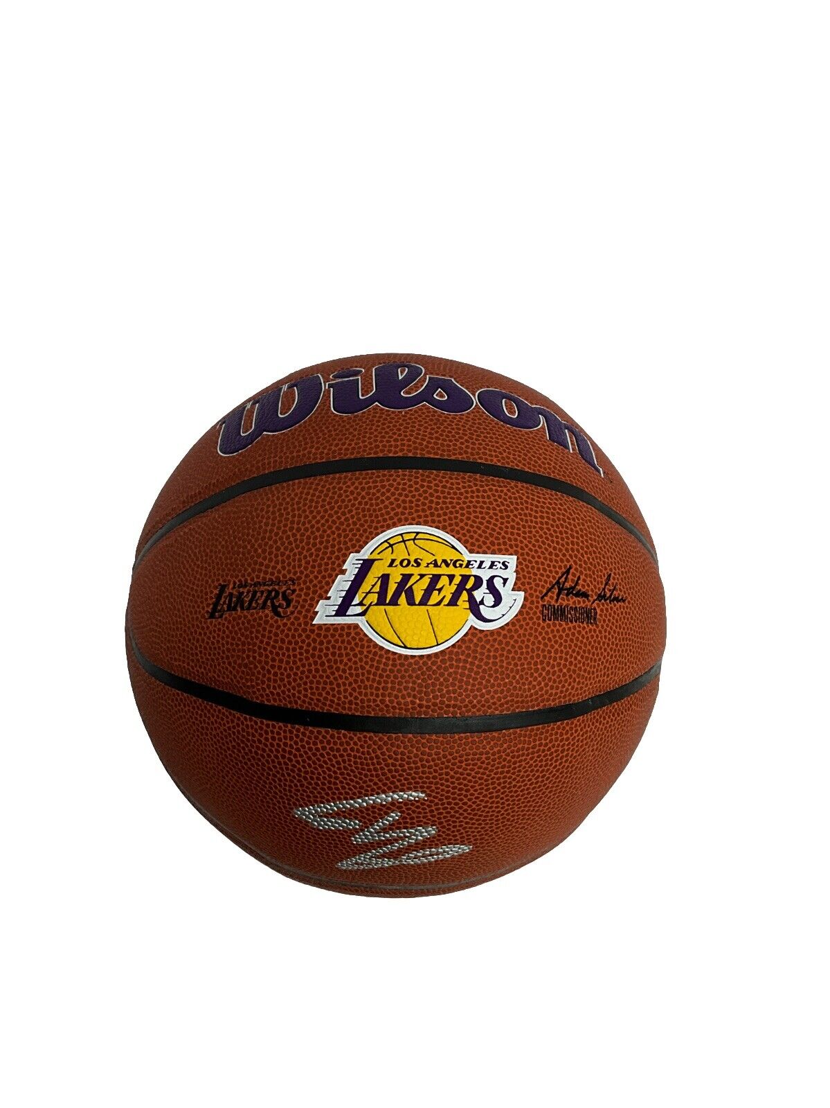 SHAQUILLE O'NEAL SIGNED LOS ANGELES LAKERS WILSON LOGO BASKETBALL BAS 1W489432