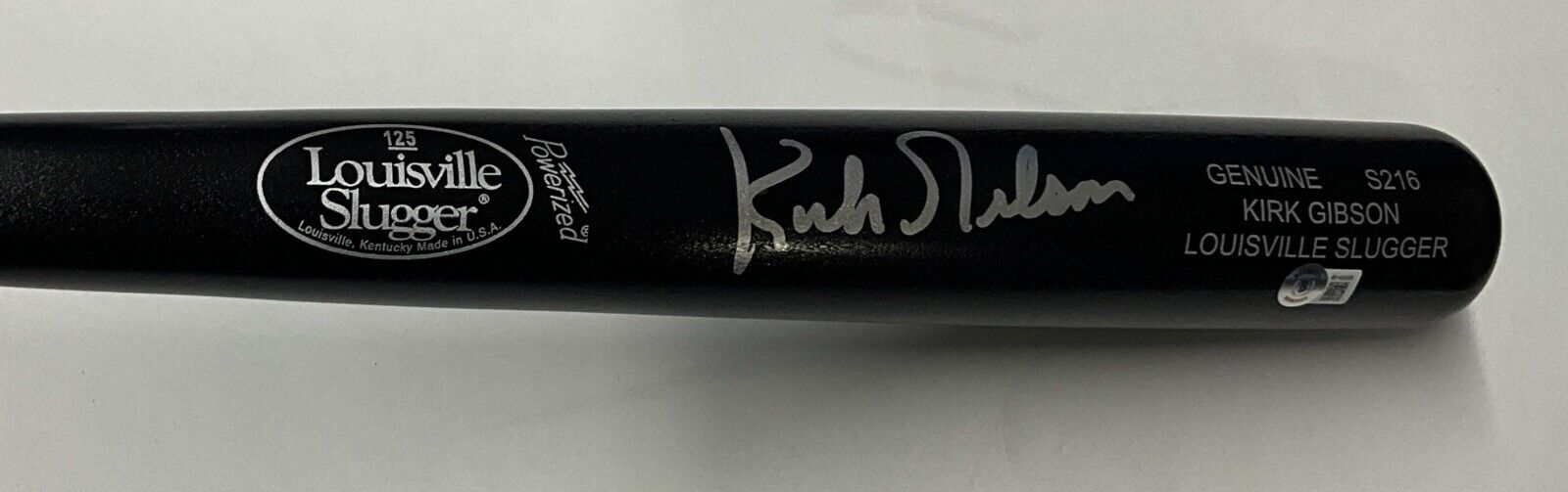 KIRK GIBSON DODGERS TIGERS SIGNED LOUISVILLE SLUGGER GAME MODEL BAT BAS W140585