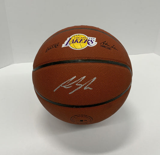 AUSTIN REAVES SIGNED WILSON LOS ANGELES LAKERS LOGO BASKETBALL JSA AK05980