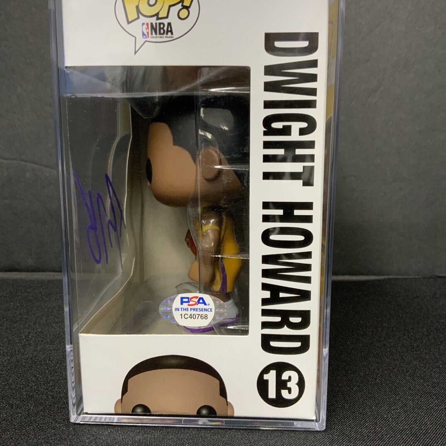 DWIGHT HOWARD SIGNED LAKERS #13 FUNKO POP PSA SLABBED GEM MINT 10 AUTO 1C40768