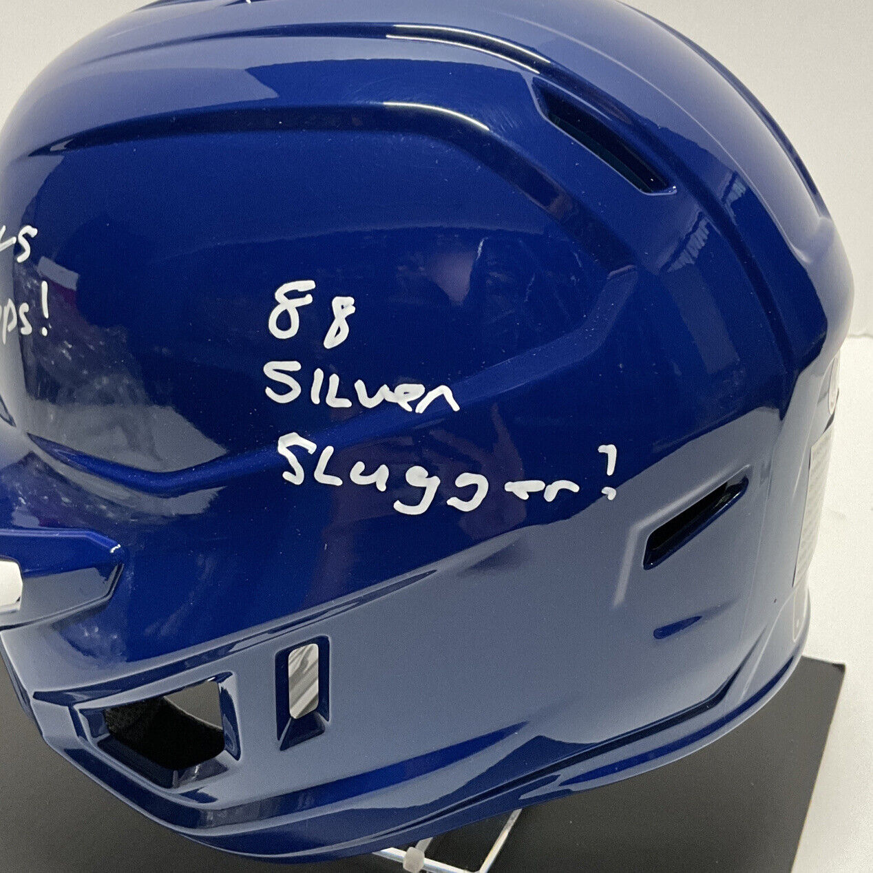dodgers motorcycle helmet KIRK GIBSON 88 WS CHAMP SIGNED FULL SIZE DODGERS HELMET W/4 INSCRIPTIO – Oneway77JC