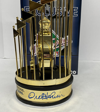 OREL HERSHISER SIGNED DODGERS 12" 1988 WORLD SERIES TROPHY 88 WS MVP PSA 9A20787