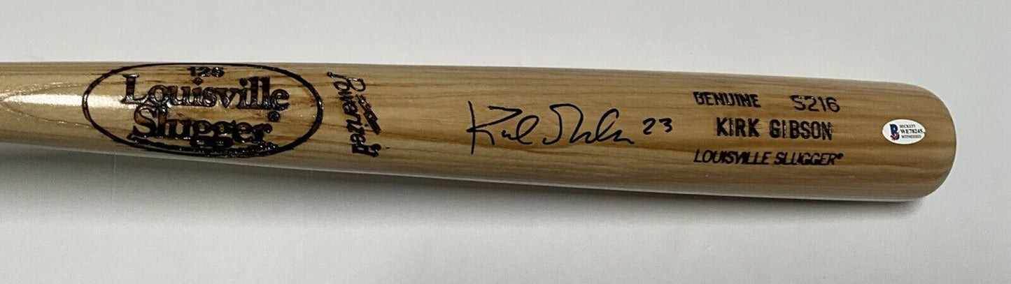 KIRK GIBSON DODGERS TIGERS SIGNED LOUISVILLE SLUGGER GAME MODEL BAT BAS WE78245