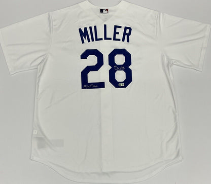 BOBBY MILLER SIGNED DODGERS NIKE JERSEY "MILLER TIME" INSCRIP BECKETT 1W826511