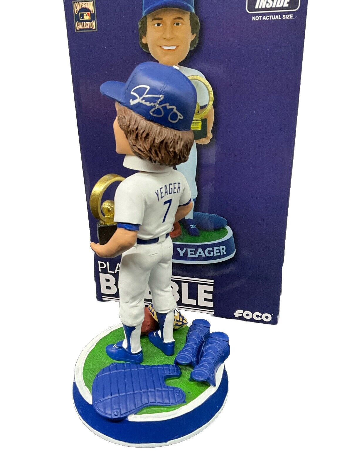 STEVE YEAGER SIGNED LIMITED EDITION #/144 1981 DODGERS WS MVP BOBBLEHEAD PSA COA