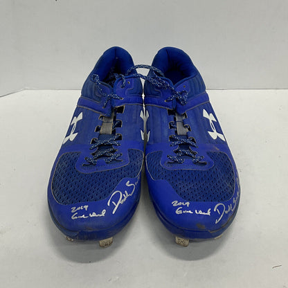 DJ PETERS DODGERS TIGERS FULL NAME SIGNED GAME USED CLEATS PSA RG29220/21