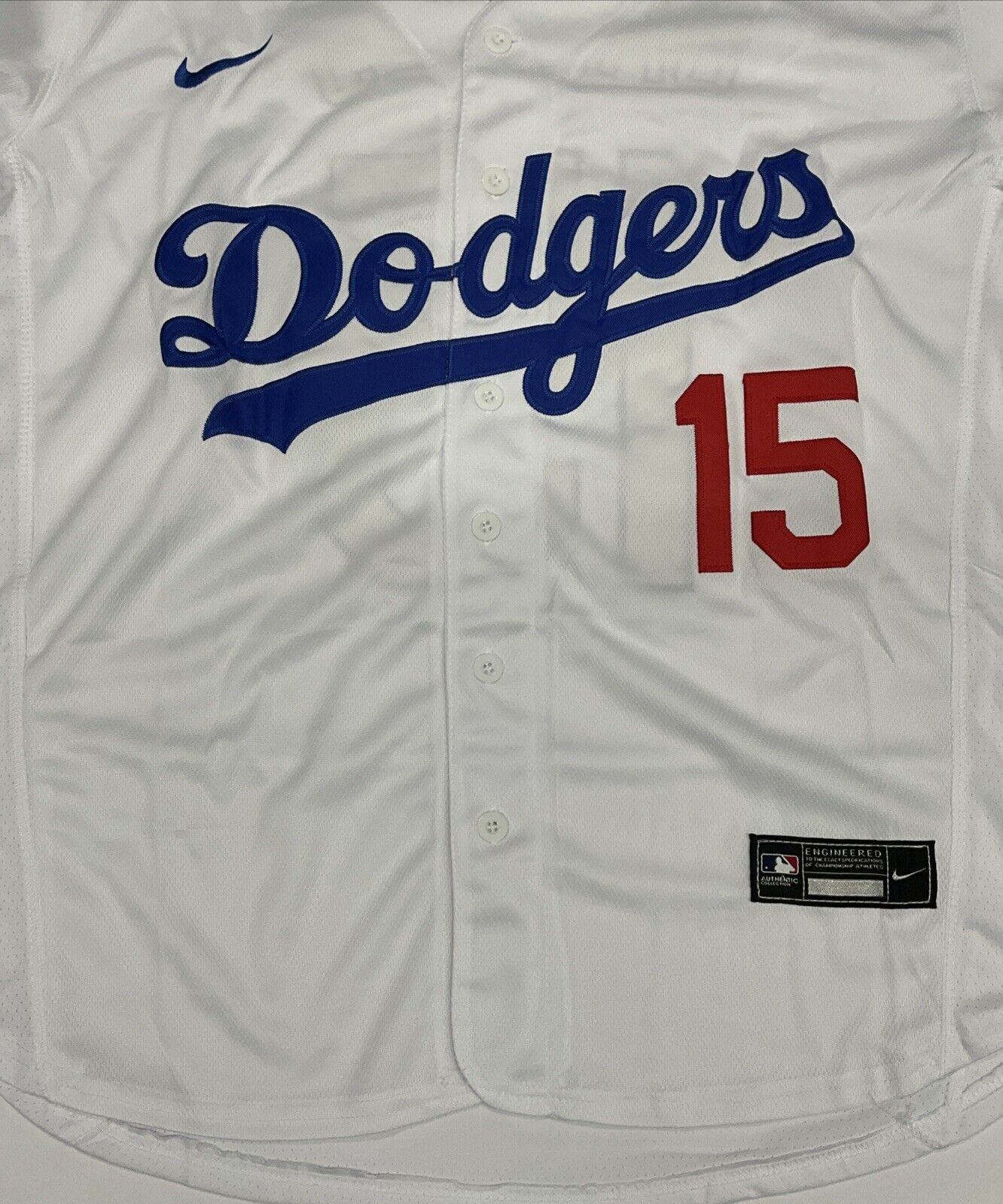 AUSTIN BARNES SIGNED 2020 WS JERSEY "2020 WS CHAMPS LAST OUT" PSA 2C59536