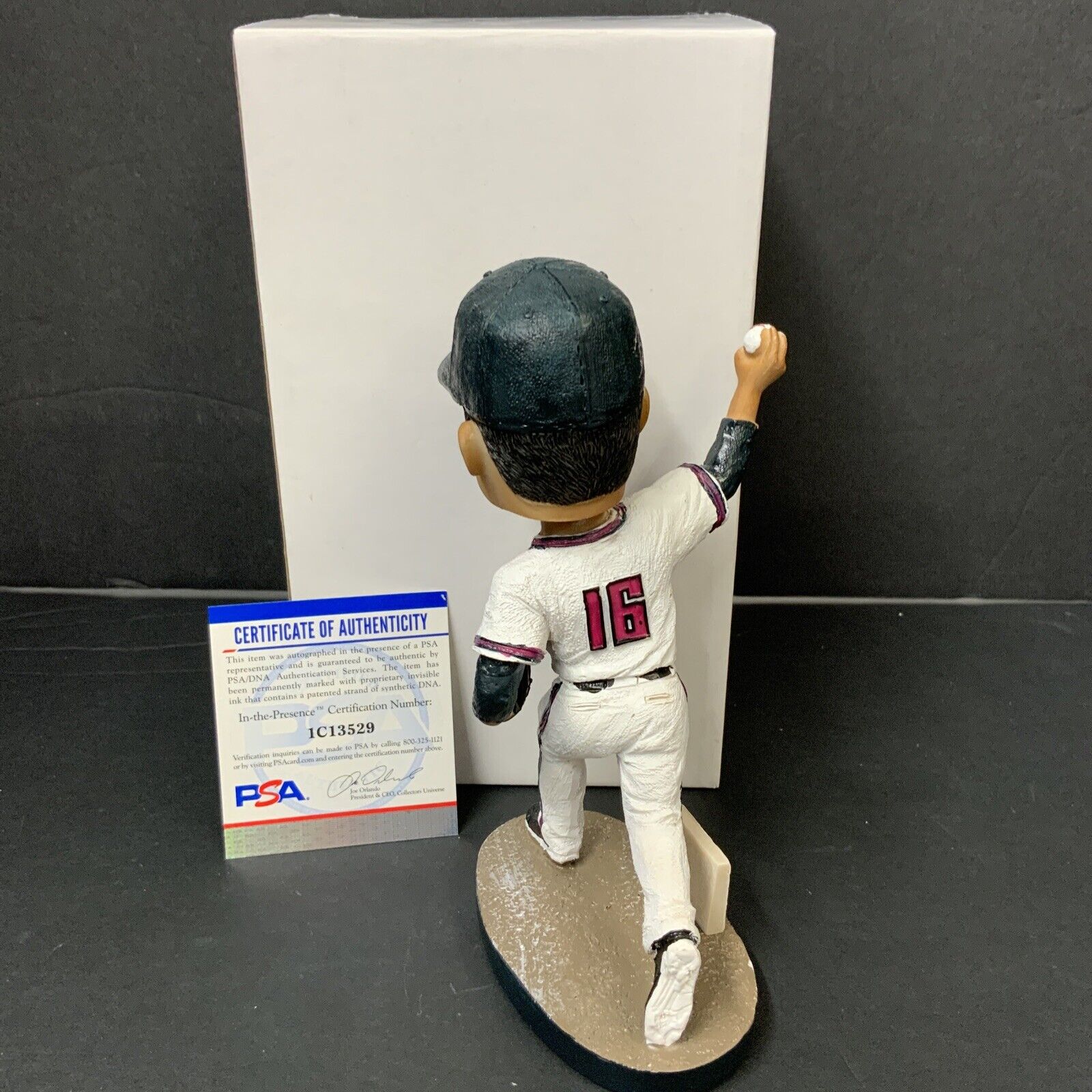 BRUSDAR GRATEROL DODGERS SIGNED MIRACLE MIGHTY MUSSELS BOBBLEHEAD PSA 1C13529