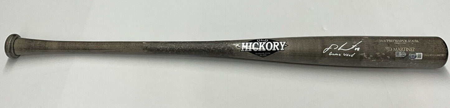 JD MARTINEZ DODGERS GAME USED OLD HICKORY PRO MAPLE J143M BAT "GAME USED" BAS