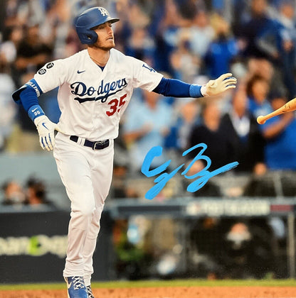 CODY BELLINGER DODGERS 2020 WS CHAMPION SIGNED 22X26 CANVAS BECKETT BH79027