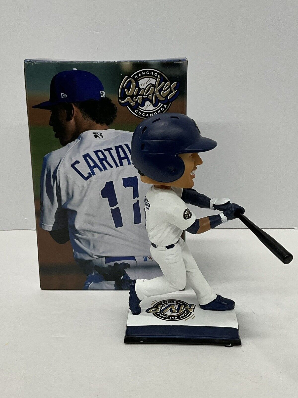 DIEGO CARTAYA DODGERS PROSPECT SIGNED CUCAMONGA QUAKES BOBBLEHEAD BAS BH019379