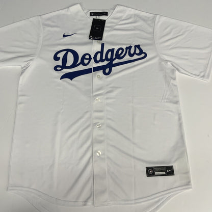 GAVIN LUX DODGERS 2020 WORLD SERIES CHAMPION SIGNED NIKE JERSEY MLB YP369511 YHN