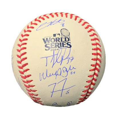 DODGERS SIGNED 2024 WORLD SERIES BALL 21 AUTOS FREEMAN TEO MUNCY BUEHLER PSA 072