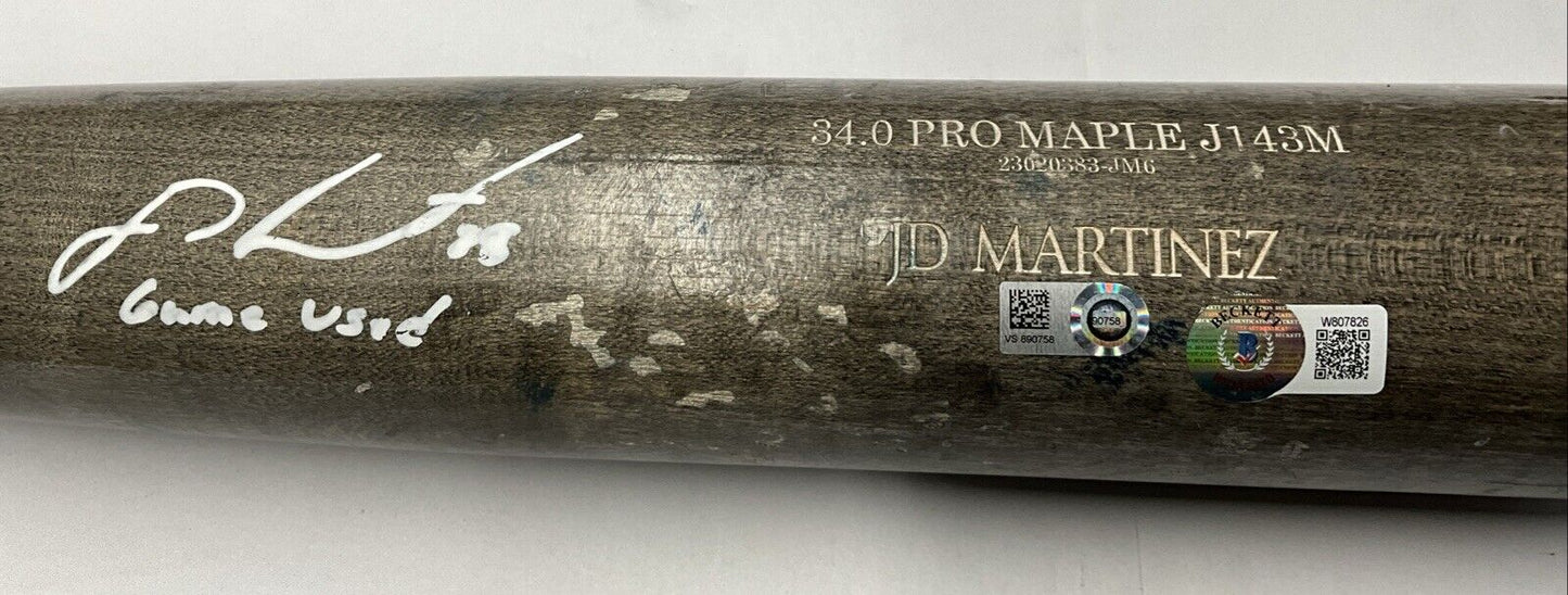 JD MARTINEZ DODGERS GAME USED OLD HICKORY PRO MAPLE J143M BAT "GAME USED" BAS