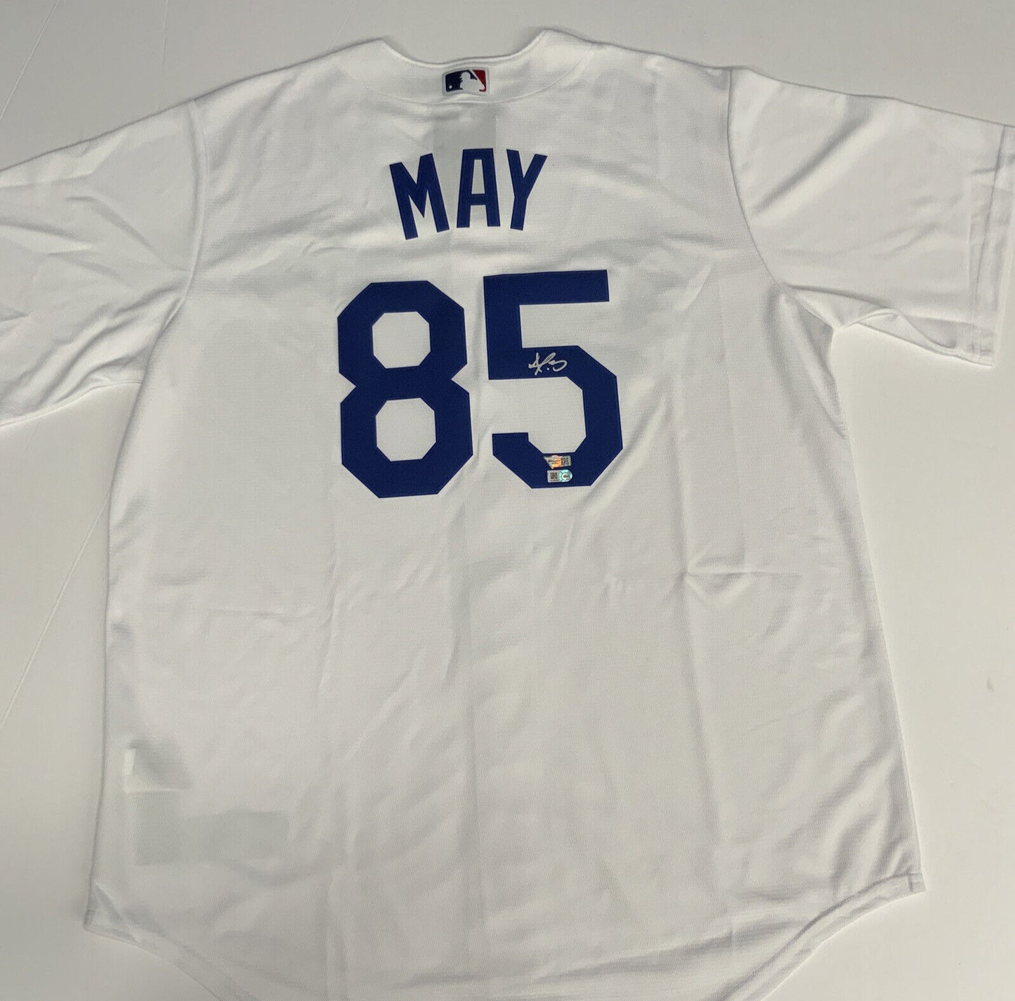 DUSTIN MAY DODGERS 2020 WORLD SERIES CHAMPION SIGNED NIKE JERSEY MLB VS646168