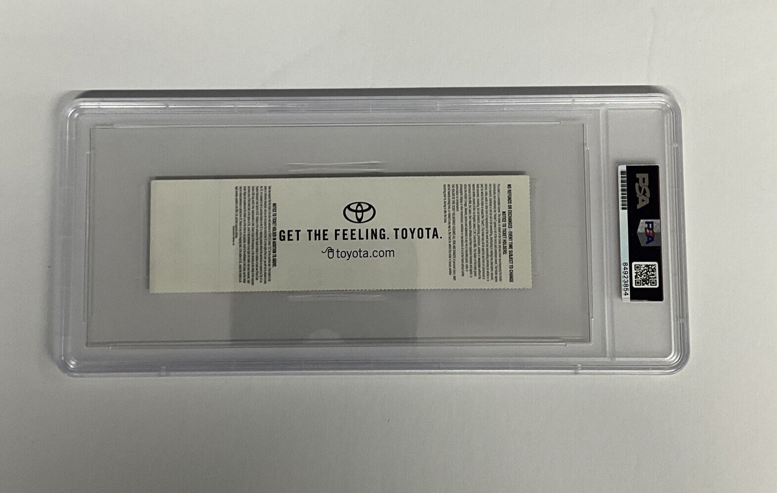 DEREK FISHER & HORRY SIGNED 02 NBA FINALS TICKET STUB PSA 84923854 GM MT 10 AUTO