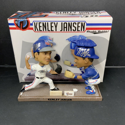 KENLEY JANSEN DODGERS SIGNED INLAND EMPIRE 66ERS DOUBLE BOBBLEHEAD PSA 1C53143