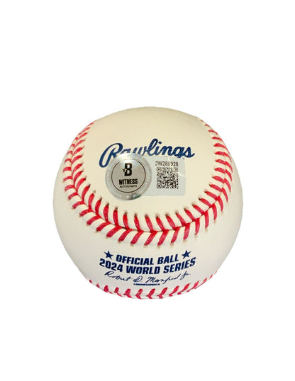 ALEX VESIA DODGERS SIGNED 2024 WORLD SERIES BASEBALL "2024 WS CHAMPS" BECKETT