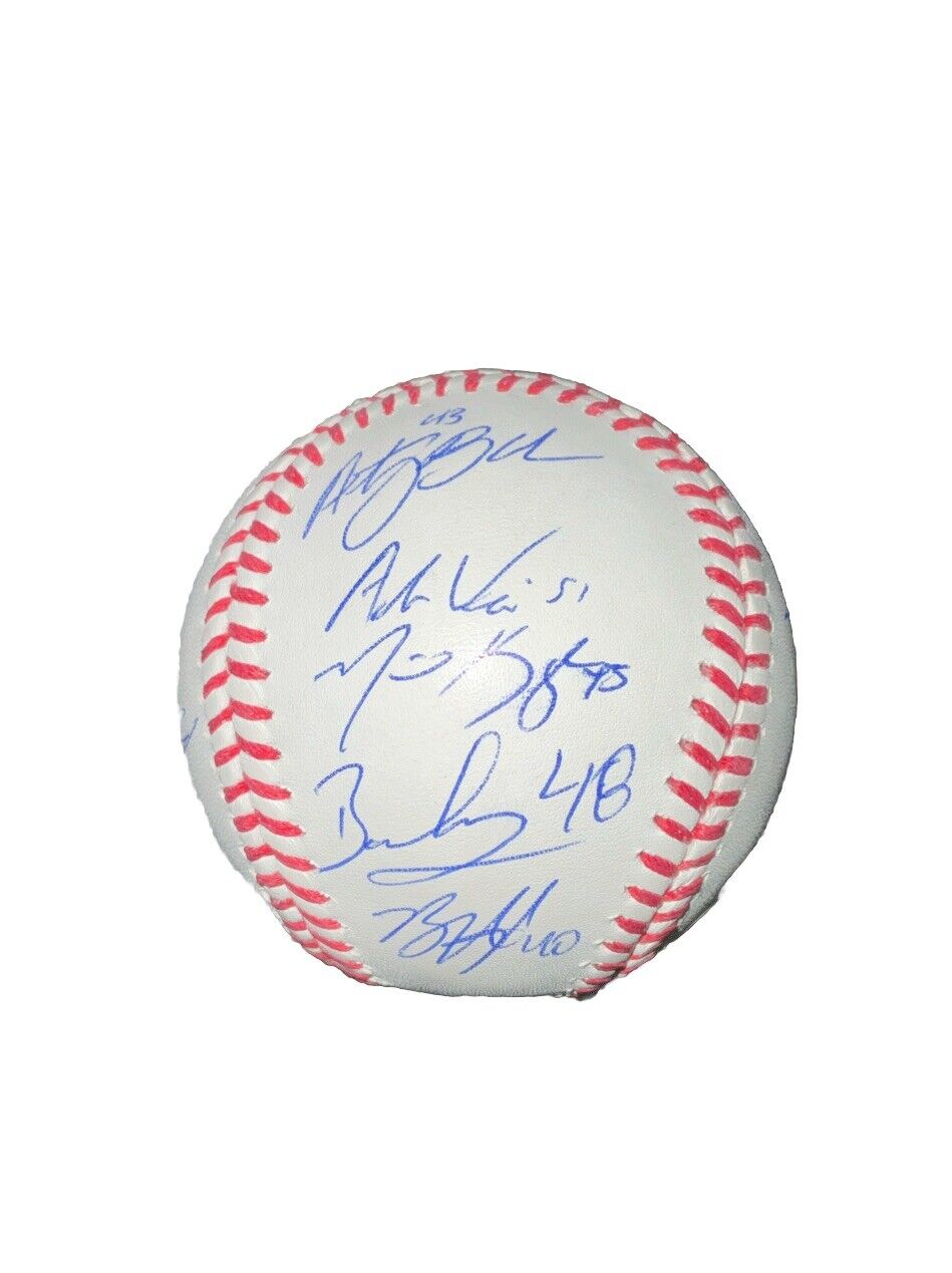 DODGERS SIGNED 2024 WORLD SERIES BALL 17 AUTOS FREEMAN TEO MUNCY BUEHLER PSA 052