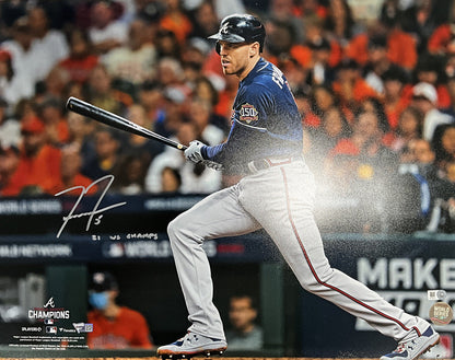 FREDDIE FREEMAN ATLANTA BRAVES SIGNED 16X20 WS PHOTO "21 WS CHAMPS" MLB VT130137