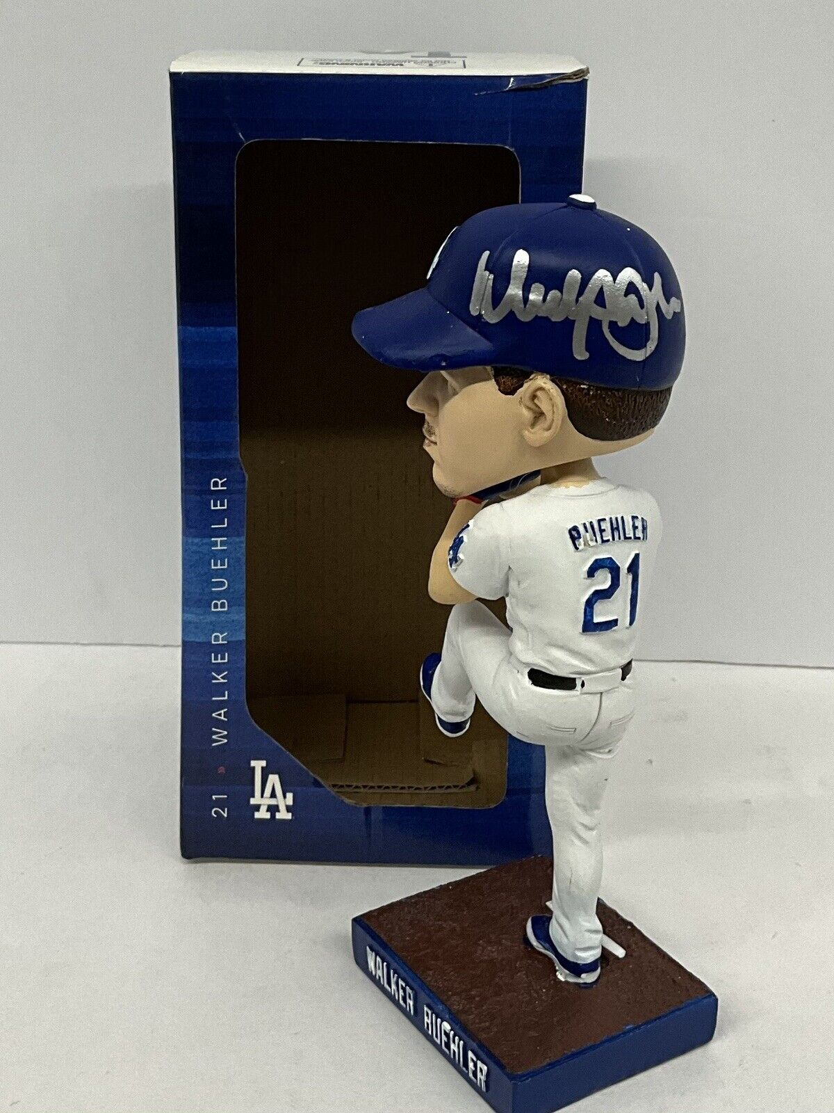 WALKER BUEHLER 2020 WS CHAMPION SIGNED DODGERS 2019 SGA BOBBLEHEAD BAS V73003