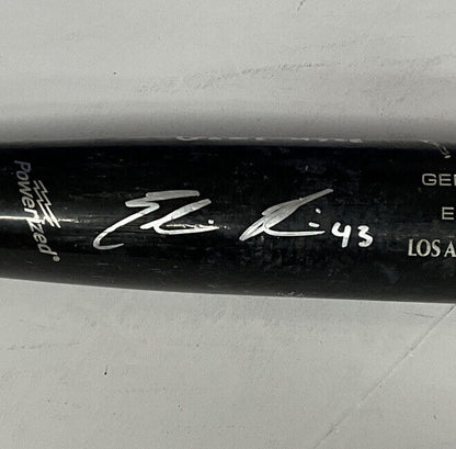 EDWIN RIOS DODGERS 2020 WS CHAMPION SIGNED LS GAME USED BAT PSA RG14849