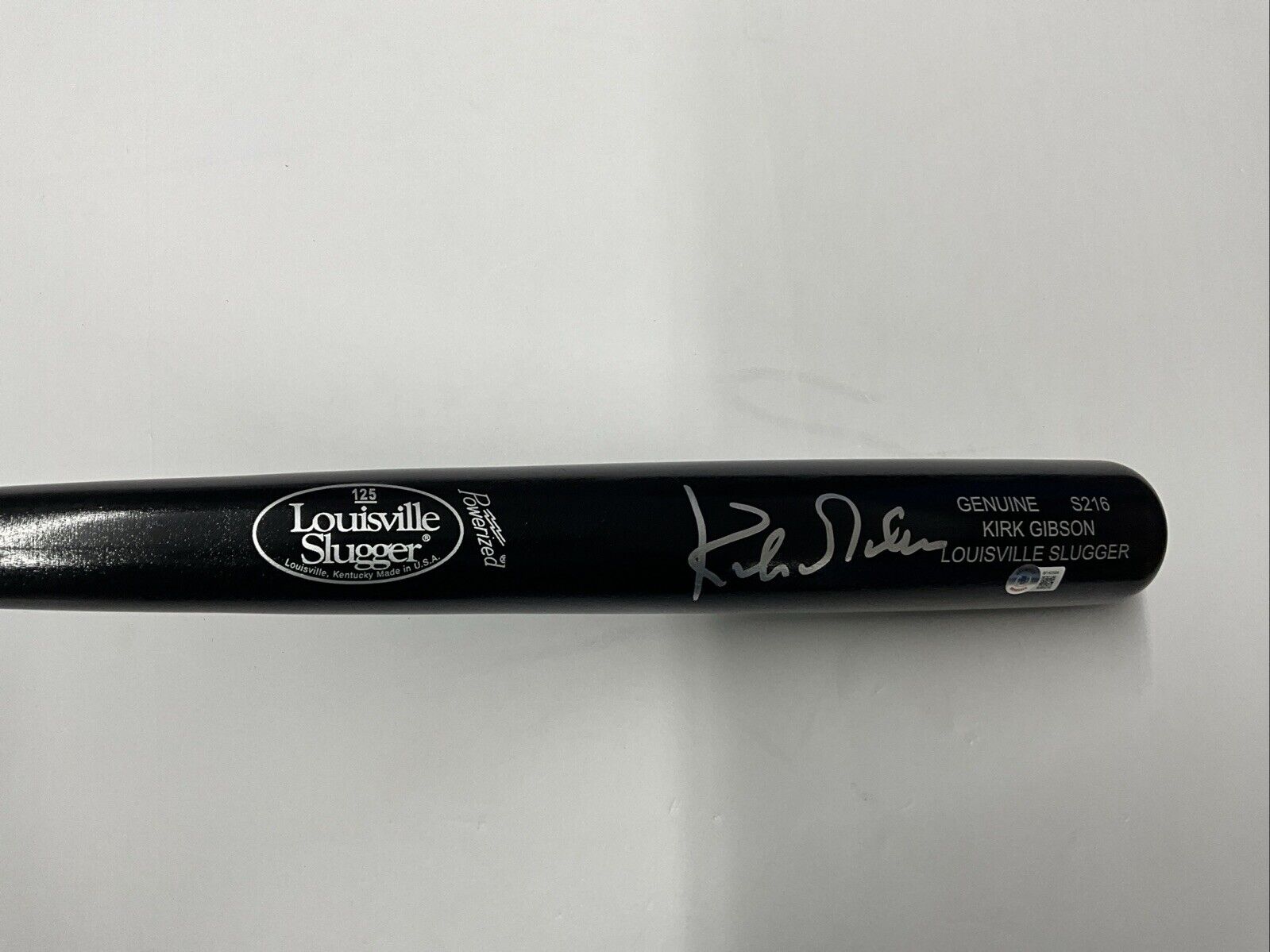 KIRK GIBSON DODGERS TIGERS SIGNED LOUISVILLE SLUGGER GAME MODEL BAT BAS W140584