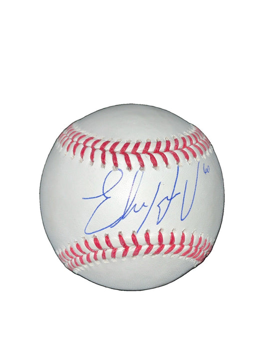 EDGARDO HENRIQUEZ DODGERS WORLD SERIES CHAMPION SIGNED  BASEBALL PSA ITP COA