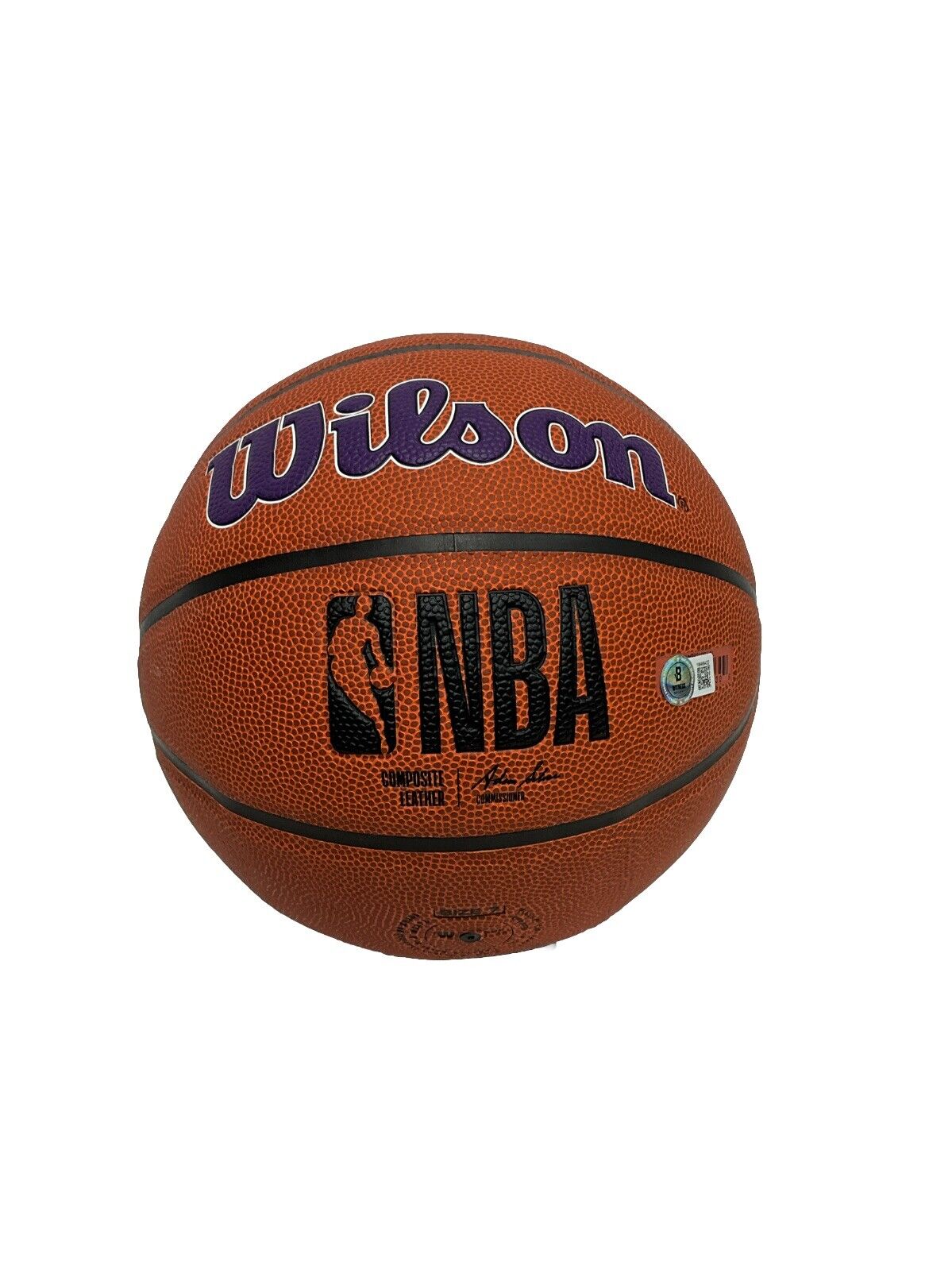 SHAQUILLE O'NEAL SIGNED LOS ANGELES LAKERS WILSON LOGO BASKETBALL BAS 1W489432