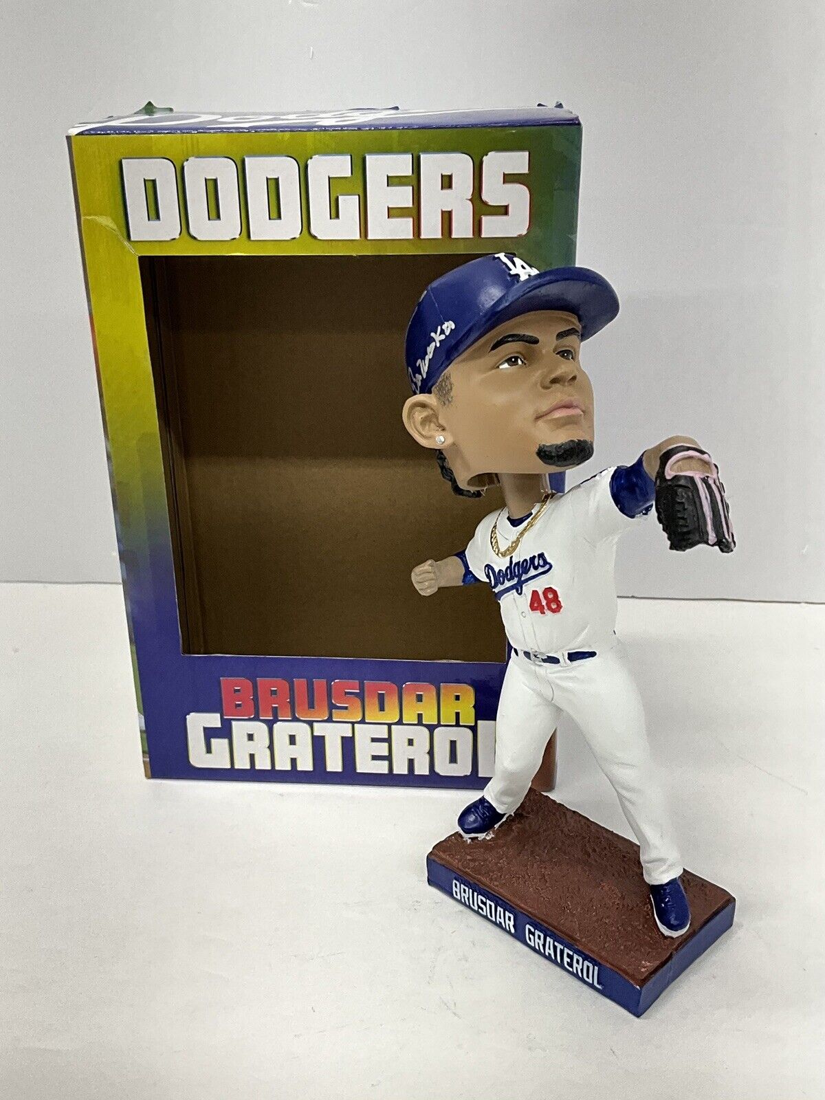 記念グッズ Dodgers Brusdar graterol BRUSDAR GRATEROL SIGNED DODGERS BOBBLEHEAD 