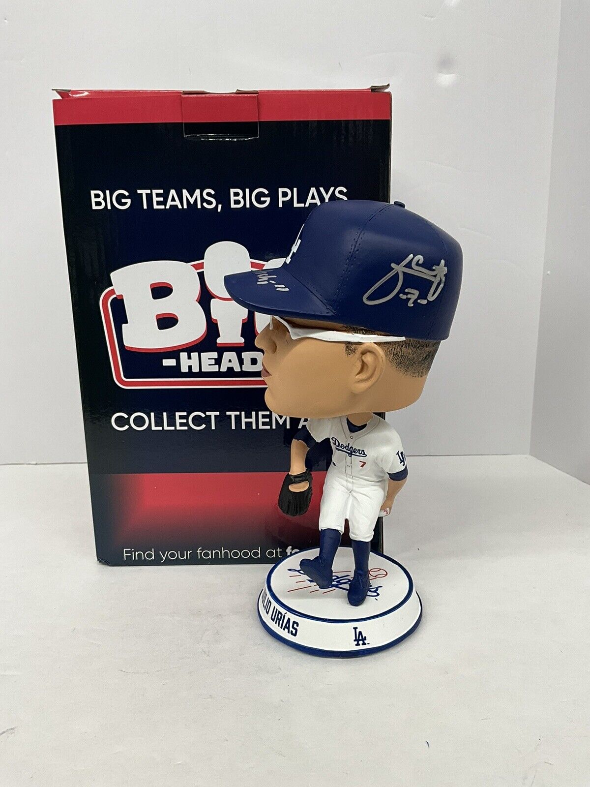 JULIO URIAS SIGNED DODGERS FOCO BIGHEAD BOBBLEHEAD /222 "EL CULICHI" BAS AC09687