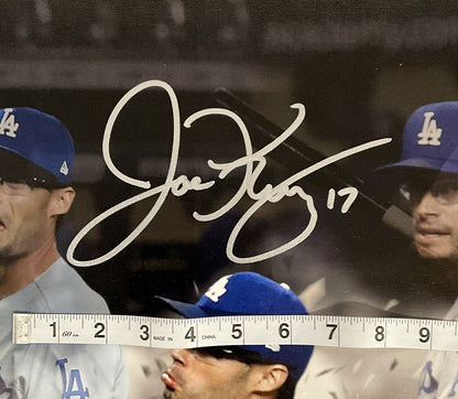 1/17 JOE KELLY DODGERS SIGNED 22X26 POUTY FACE EDIT CANVAS "NICE SWING BITCH PSA