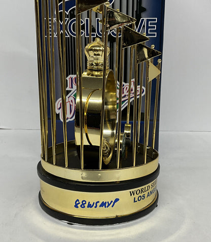 OREL HERSHISER SIGNED DODGERS 12" 1988 WORLD SERIES TROPHY 88 WS MVP PSA 9A20787