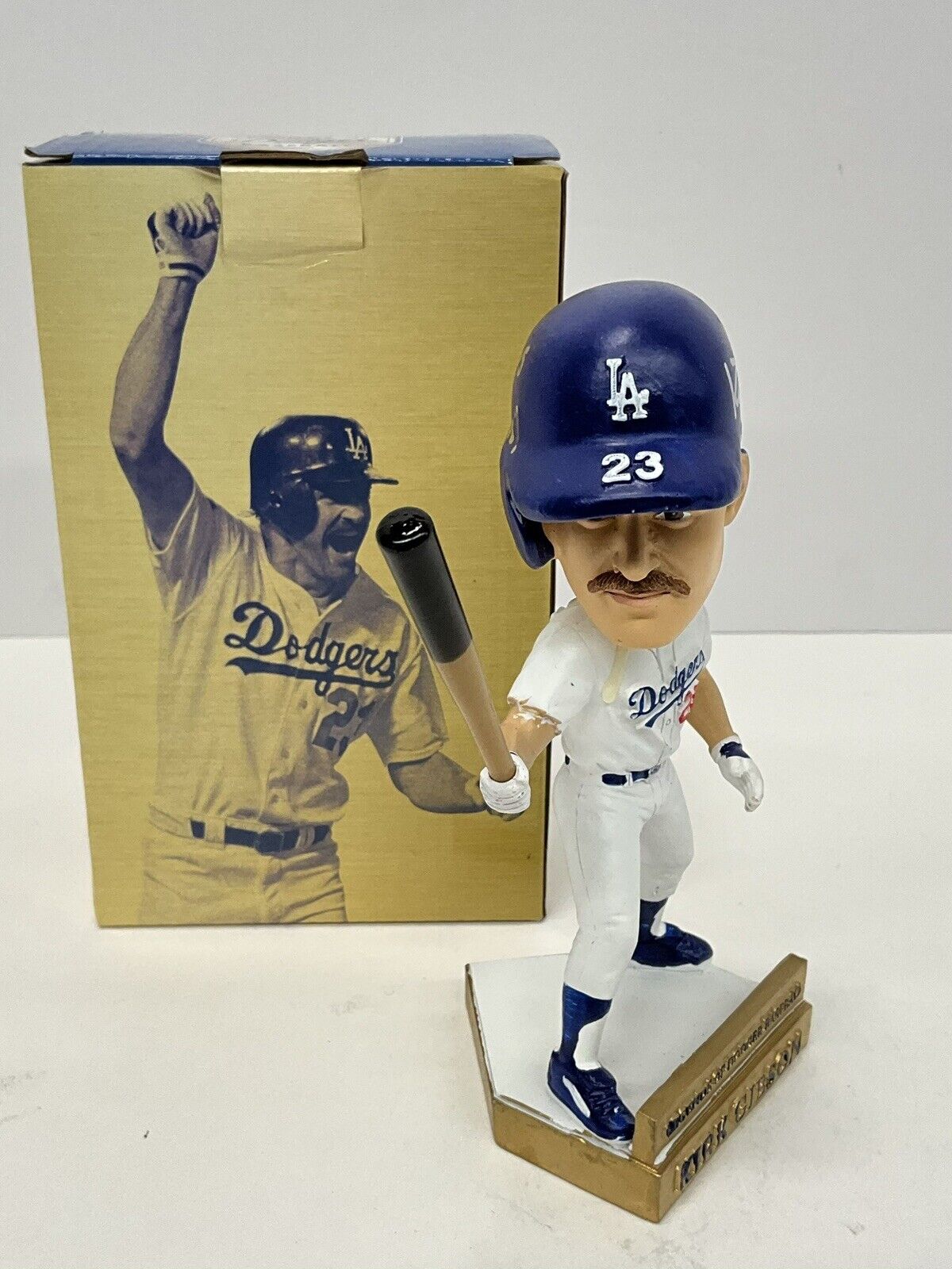 KIRK GIBSON DODGERS SIGNED 2019 SGA BOBBLEHEAD "88 WS CHAMPS" INSCRI PSA 3T04225