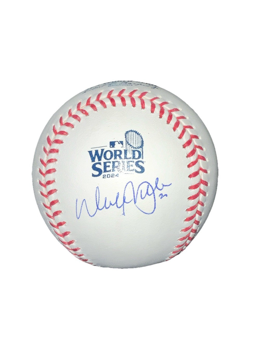 WALKER BUEHLER DODGERS SIGNED 2024 WORLD SERIES BASEBALL  PSA WITNESS