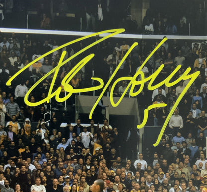 7X NBA CHAMPION ROBERT HORRY LAKERS SIGNED 8X10 PHOTO 1.3 SECONDS SHOT BECKETT