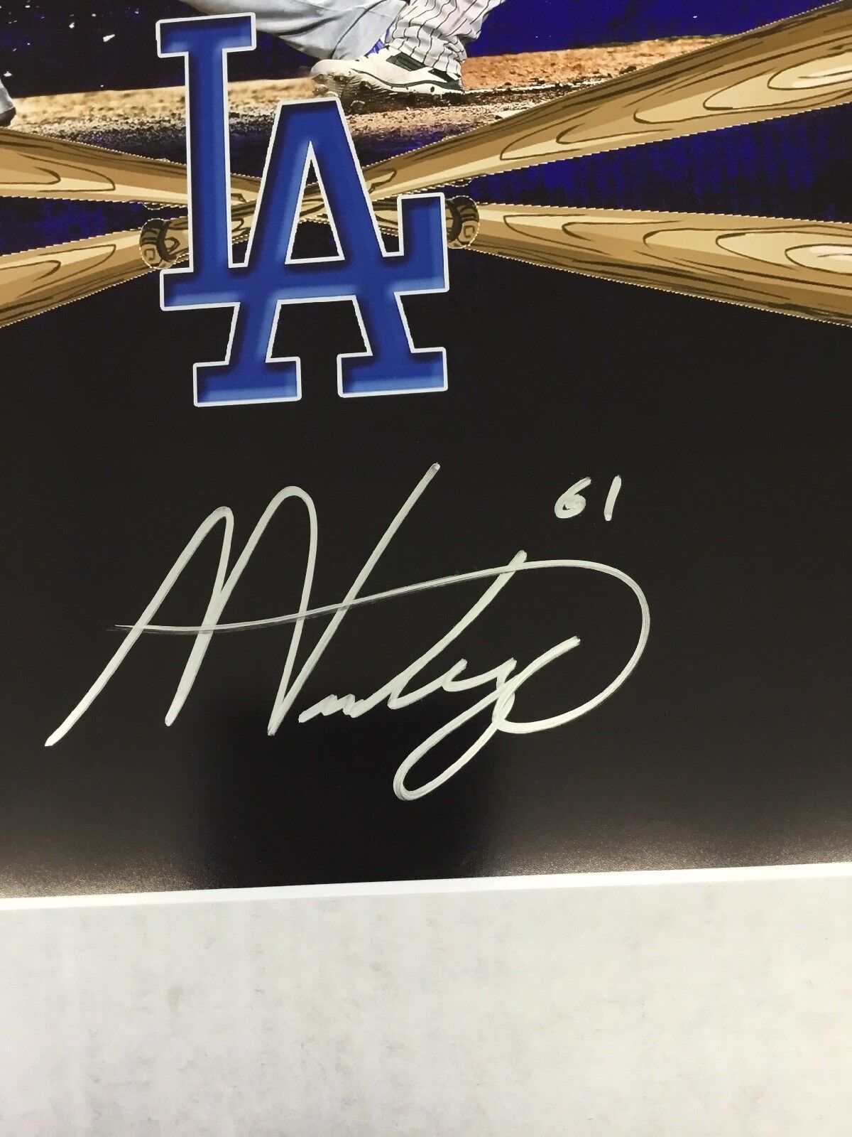 ALEX VERDUGO DODGERS TOP PROSPECT MEXICO SIGNED HUGE 20X30 RARE EDIT PHOTO BAS 1