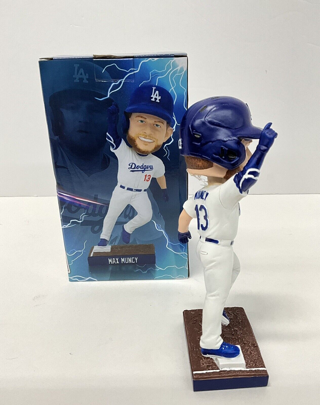 MAX MUNCY SIGNED DODGERS 2023 SGA BOBBLEHEAD "GIANT KILLER" INSCRIPT PSA 2C82063