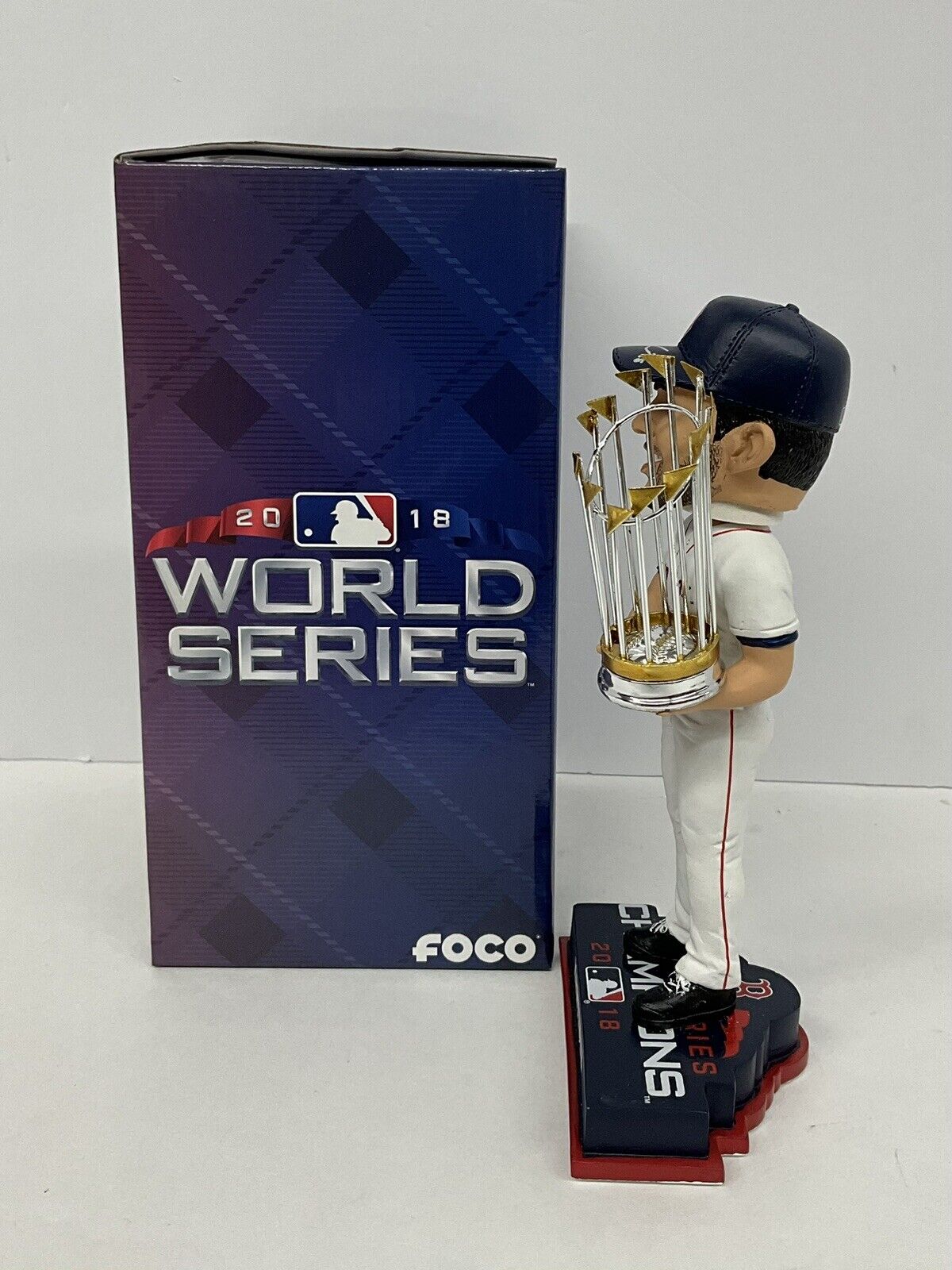 JD MARTINEZ SIGNED BOSTON RED SOX 2018 WORLD SERIES FOCO BOBBLEHEAD BAS W807847