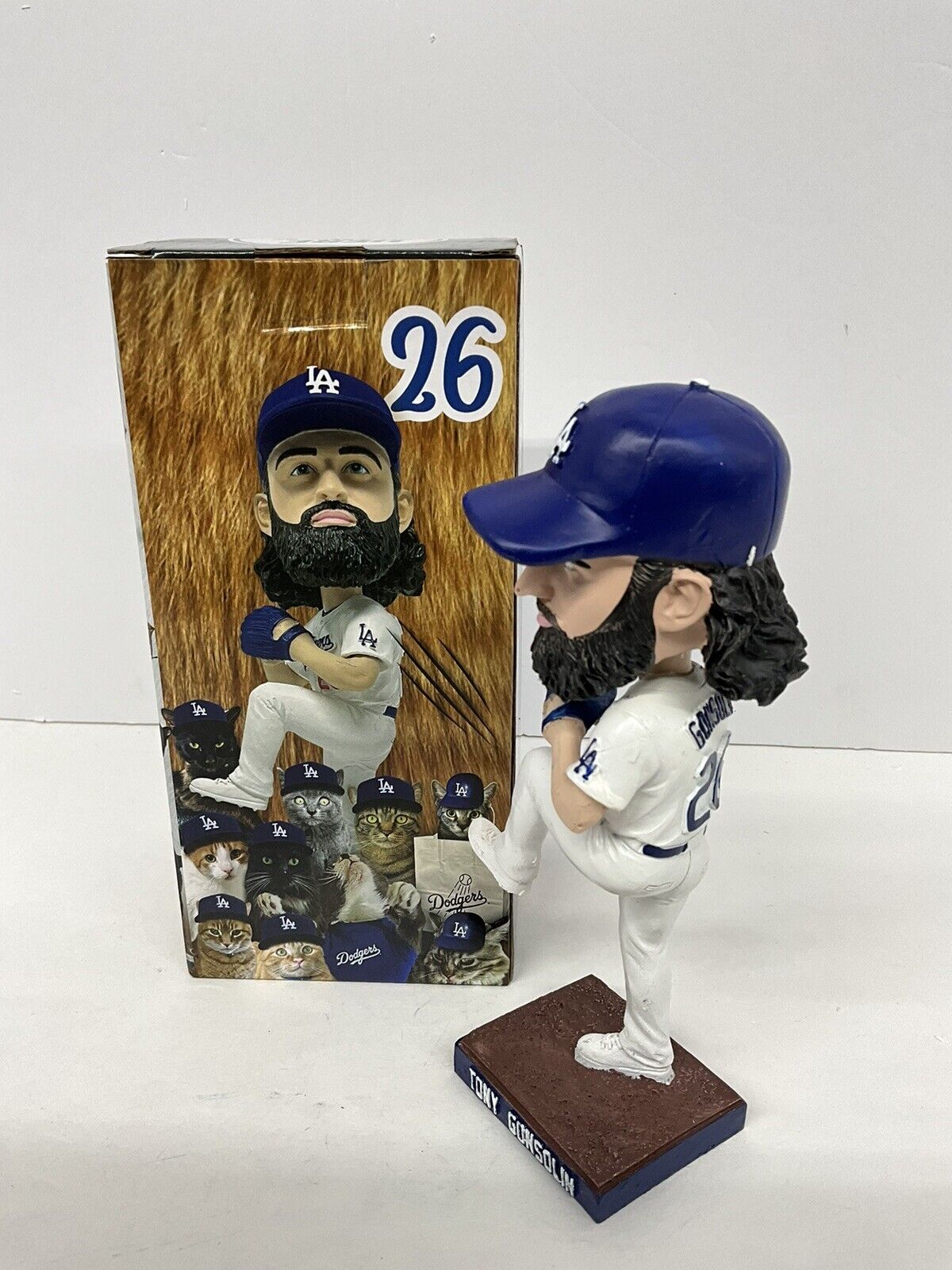 TONY GONSOLIN 2020 WORLD SERIES CHAMP SIGNED DODGERS SGA BOBBLEHEAD PSA 3C24851