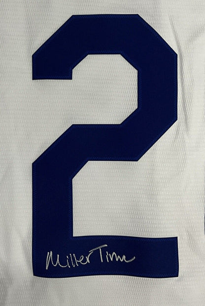 BOBBY MILLER SIGNED DODGERS NIKE JERSEY "MILLER TIME" INSCRIP BECKETT 1W826514