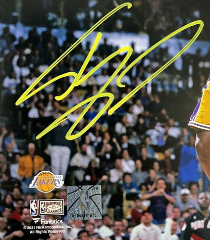 SHAQUILLE O'NEAL LAKERS SIGNED 8X10 PHOTO ONE-HANDED DUNK BAS WITNESS